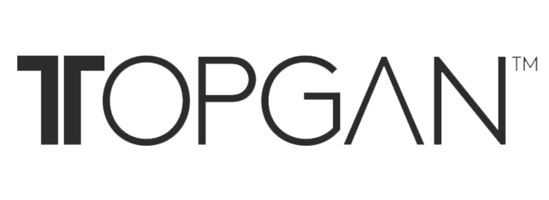Topgan black logo